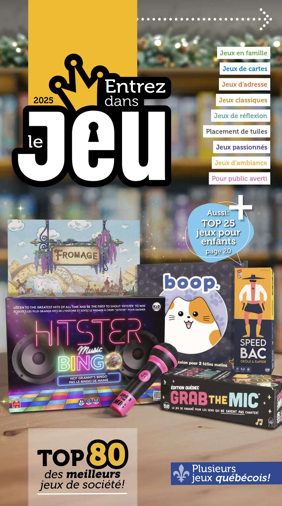 Couverture du Entrez dans le jeu - 2025